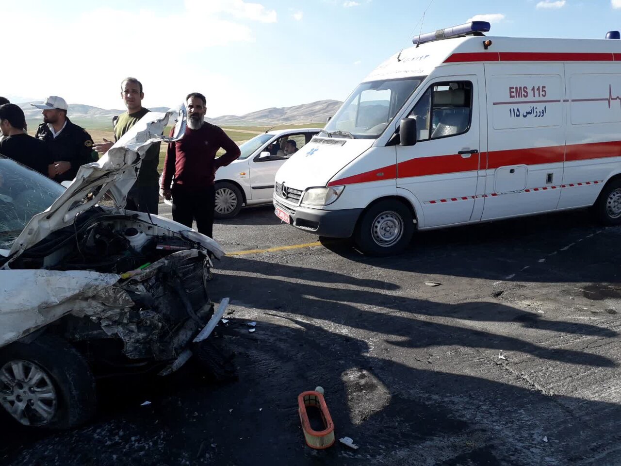 سانحه رانندگی در محور ارومیه به سرو ۲ مصدوم برجا گذاشت