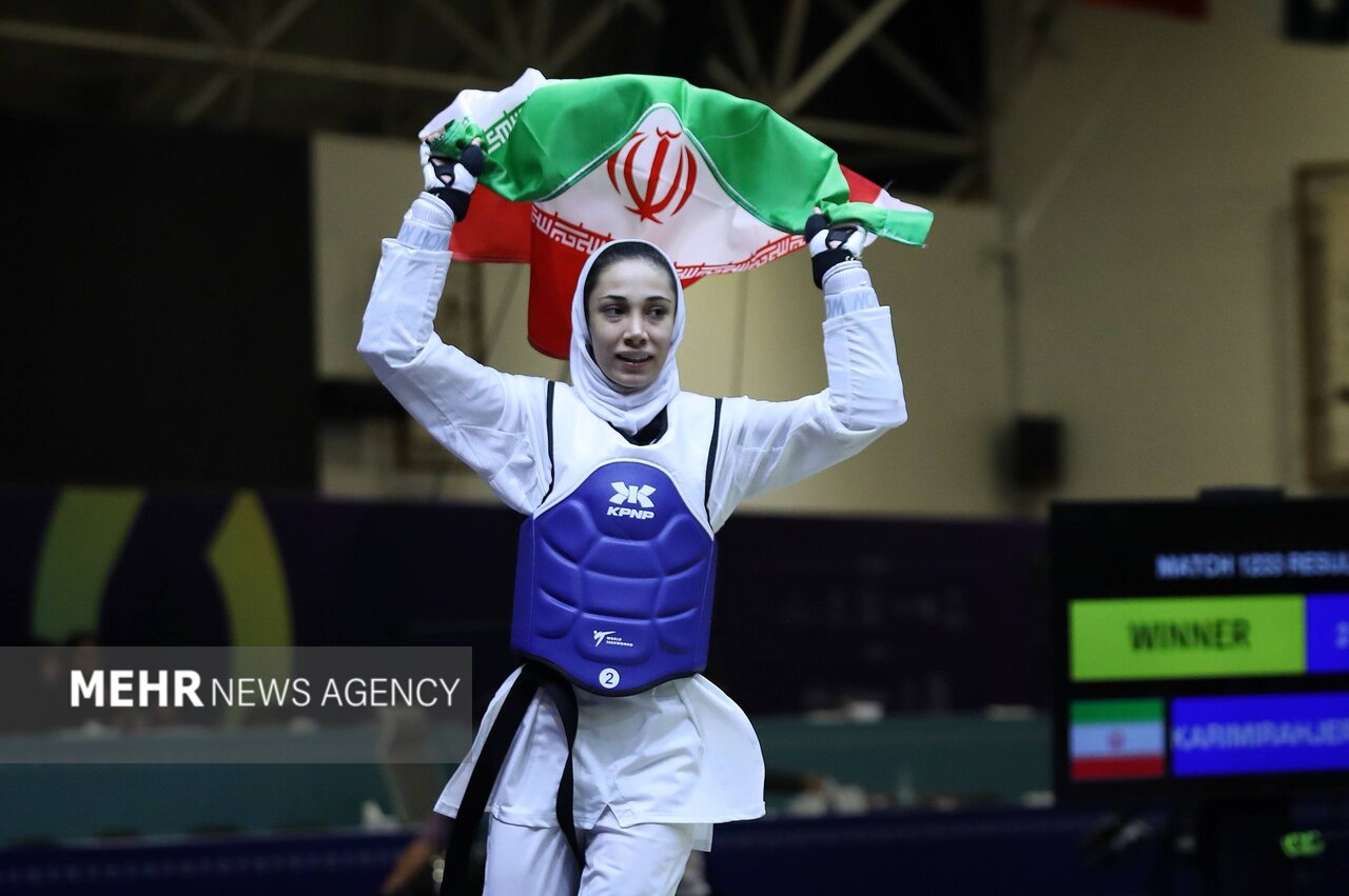 ساینا کریمی تکواندو ایران را طلایی کرد؛ یازدهمین طلا برای ورزش ایران