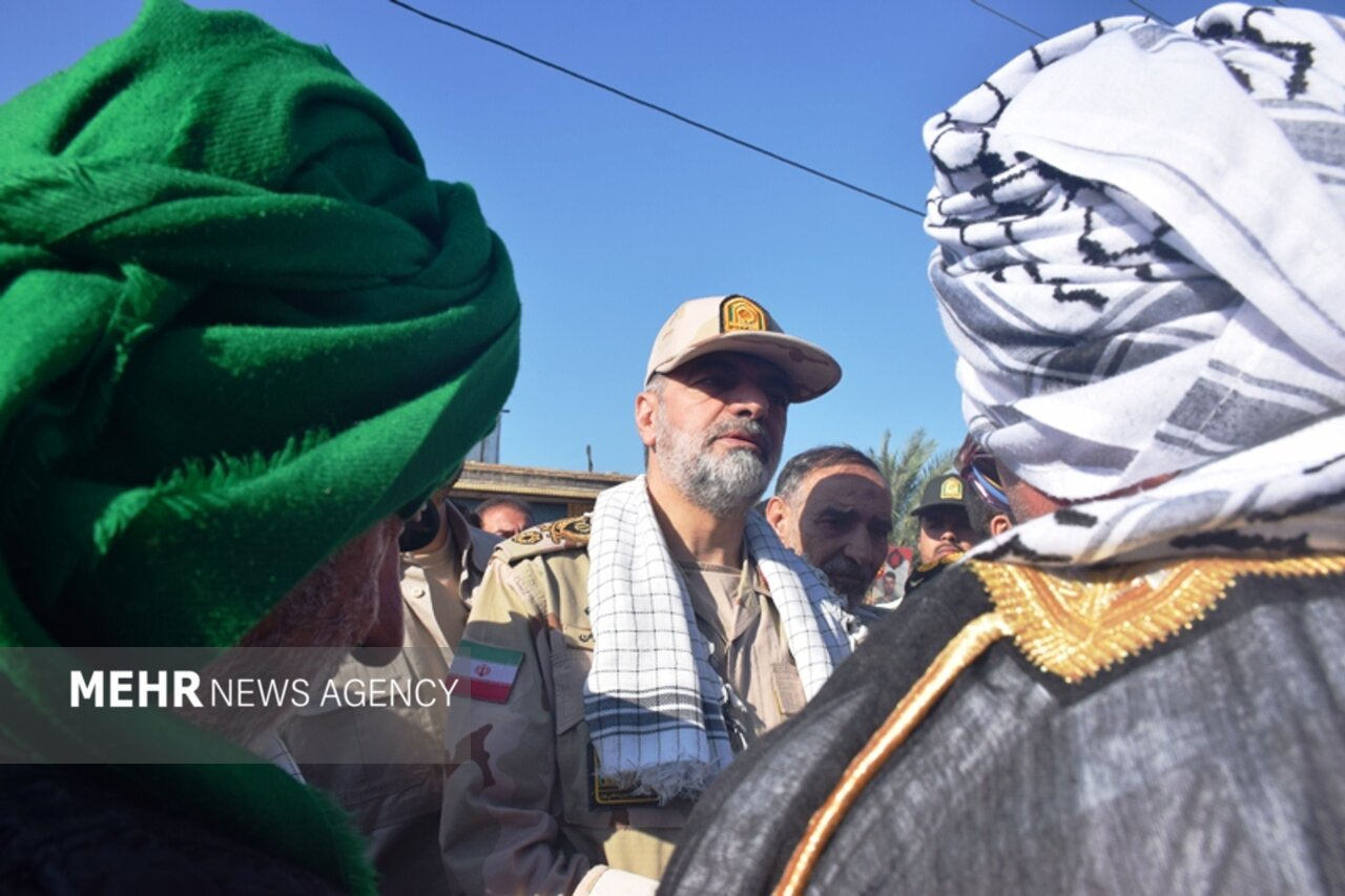 سردار رادان به جمع راهیان نور پیوست