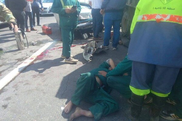 سرعت‌ بالا و عدم توجه به جلو بلای جان کارگران شهرداری تهران