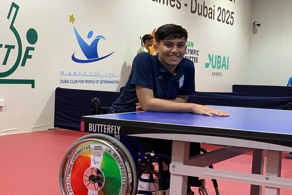 سومین برنز متوالی پاراتنیس روی میز توسط بنیامین وحیدی