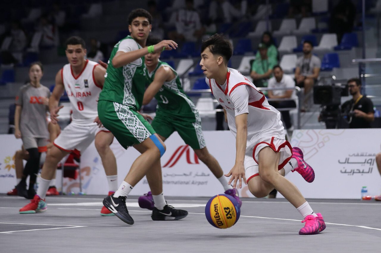 سومین پیروزی متوالی تیم ملی بسکتبال سه نفره پسران ایران