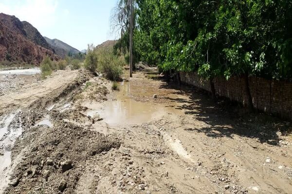 سیل در روستای تاش شاهرود