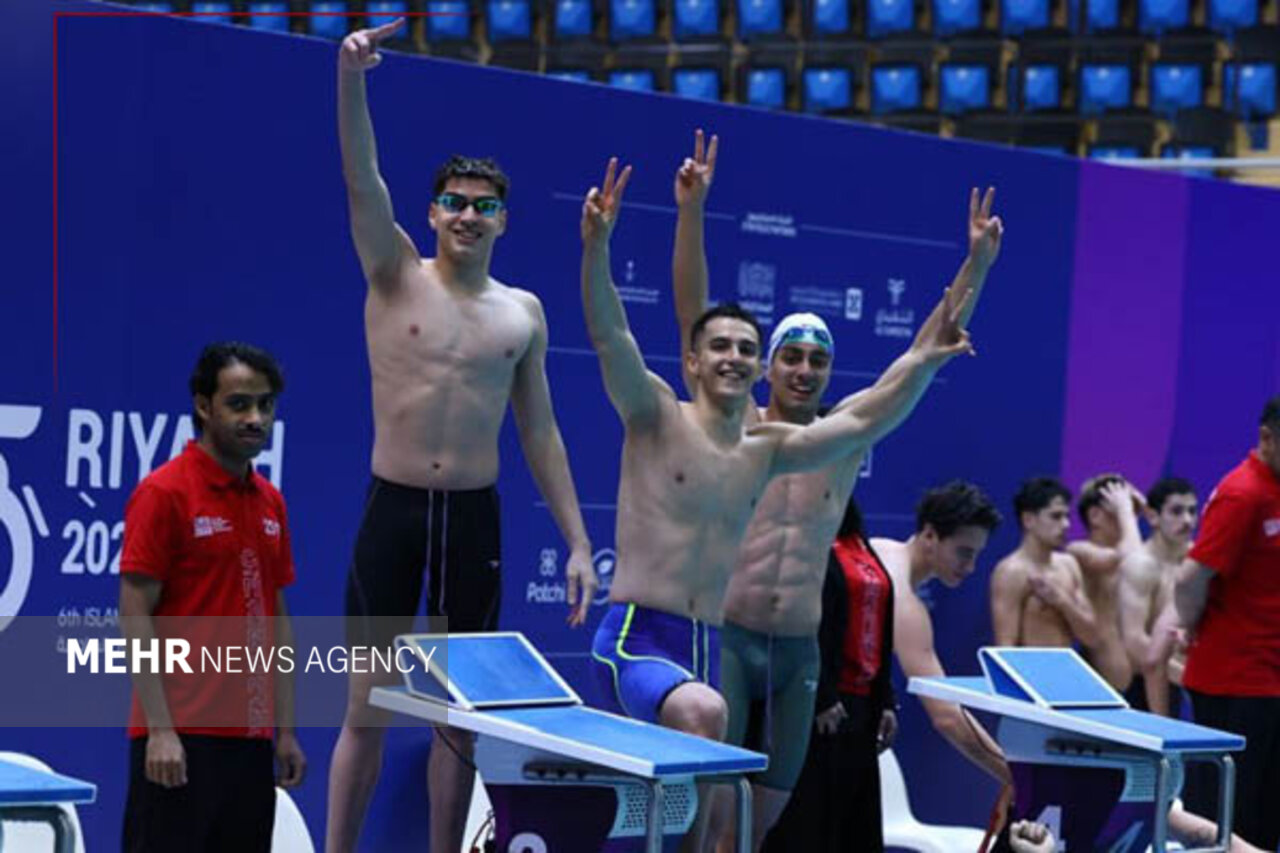 شنای ایران در بخش تیمی به مدال برنز رسید