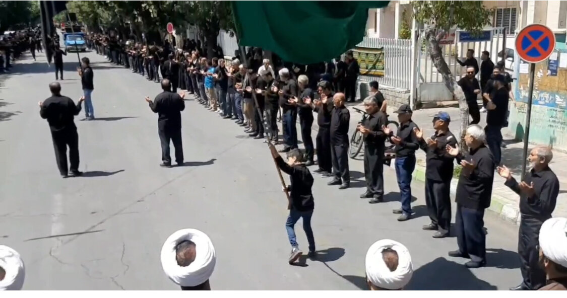 شهرستان نقده در عاشورای حسینی عزادار شد