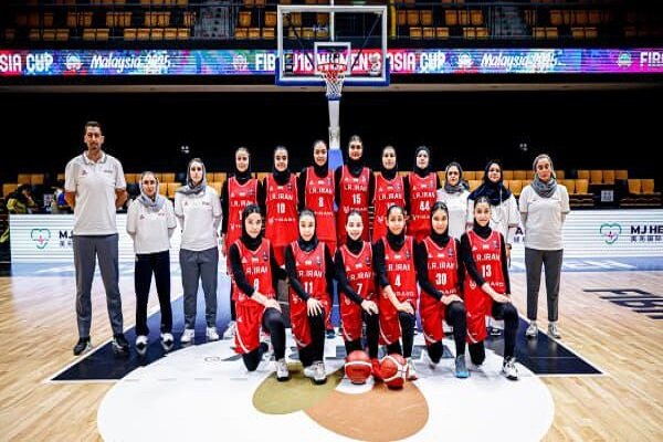 شکست تیم بسکتبال زیر ۱۶ سال دختران در اولین دیدار کاپ آسیا