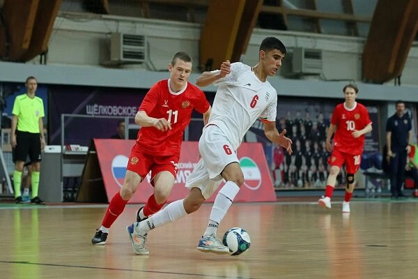 شکست تیم فوتسال زیر ۱۷ سال ایران برابر روسیه در دیدار تدارکاتی