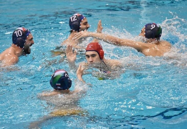 صعود تیم ملی واترپلو ایران به مرحله نیمه نهایی قهرمانی آسیا
