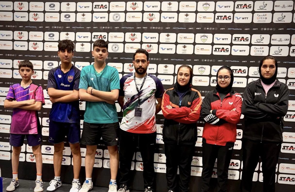 صعود چهار پینگ پنگ باز ایران به یکچهارم نهایی رقابتهای کانتندر اردن