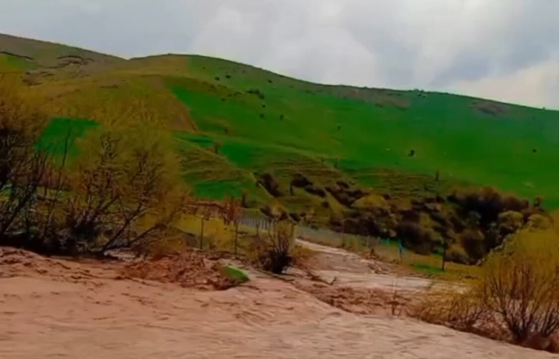 طغیان رودخانه روستای شختان پیرانشهر