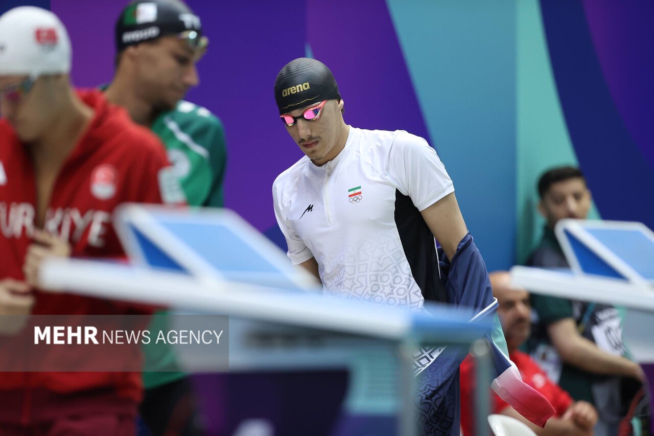 عباسی به مدال ۱۰۰ متر کرال پشت نرسید