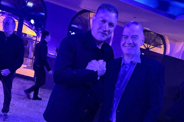 علی دایی با رئیس فدراسیون بینالمللی فوتبال دیدارکرد