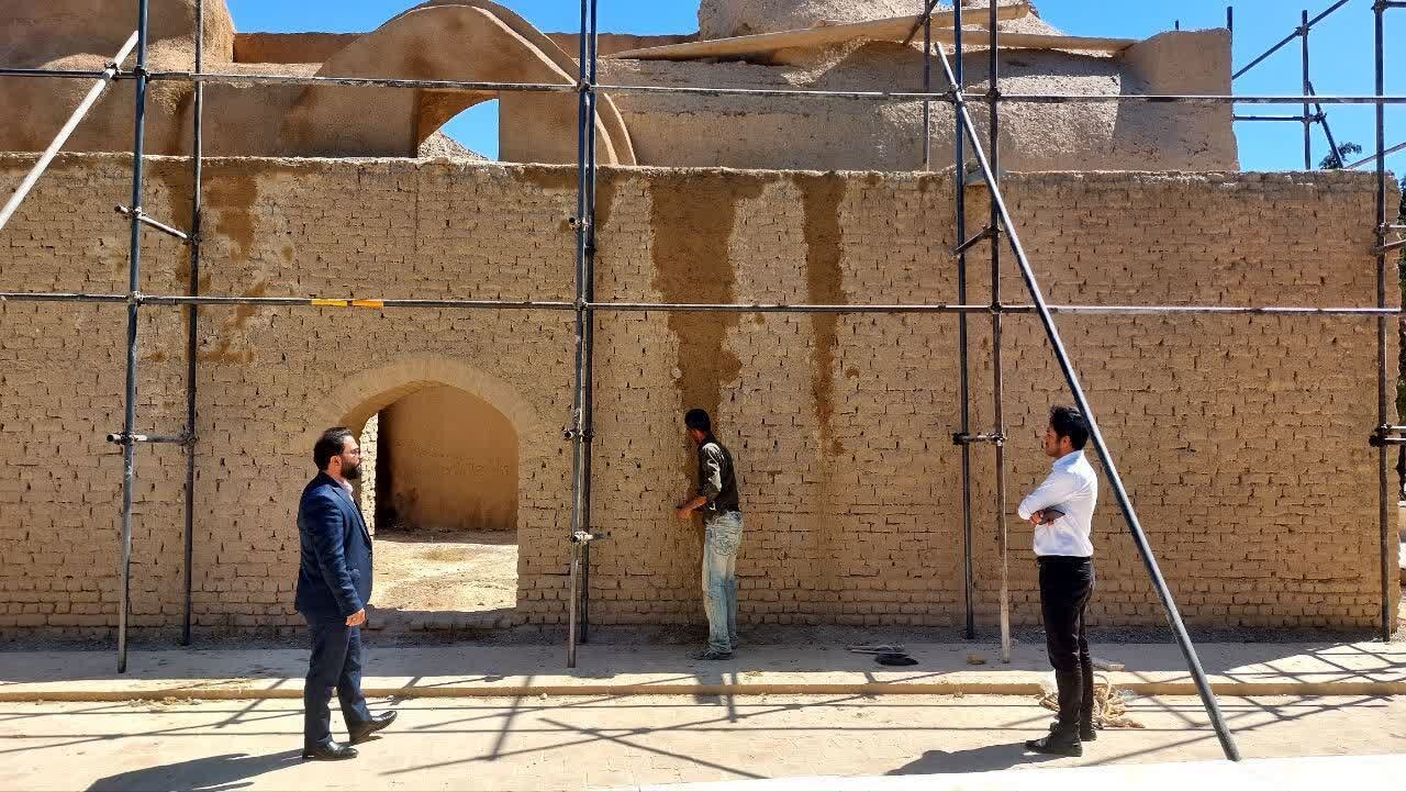 عملیات مرمت و استحکام بخشی گنبد زنگوله دامغان آغاز شد