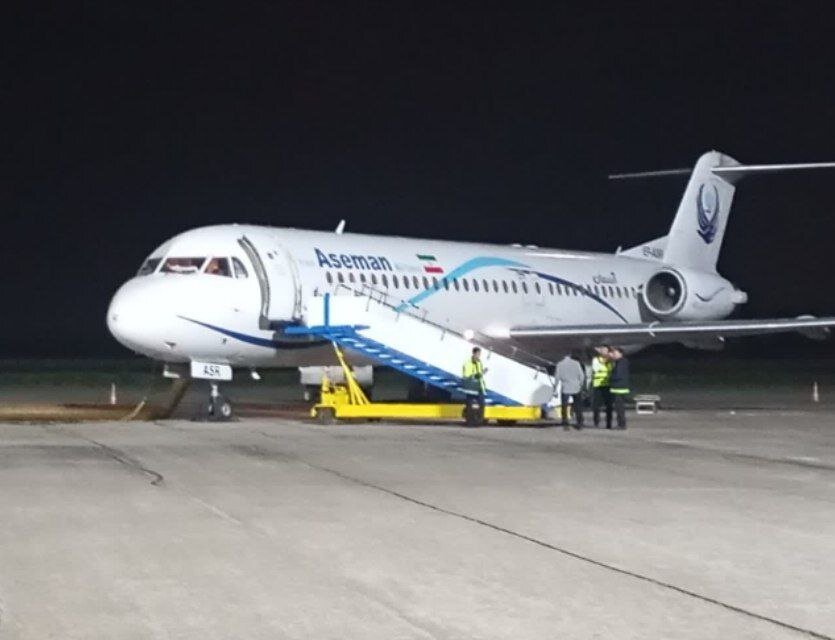 فرود پرواز تهران-تبریز در فرودگاه ارومیه