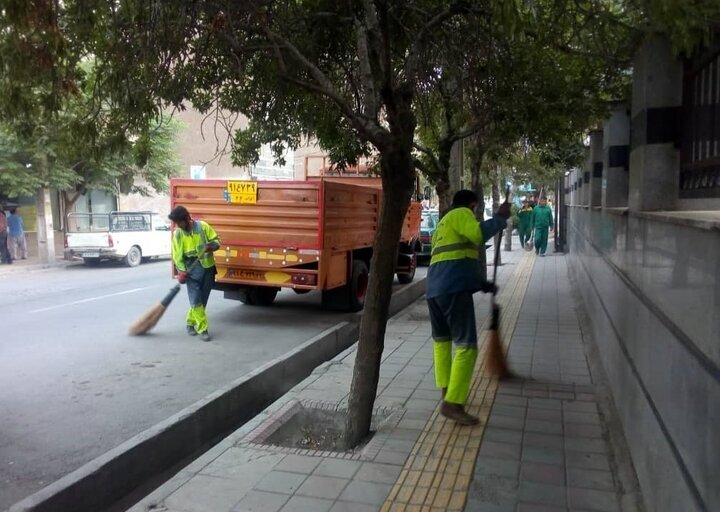 فعالیت ۳ هزار نیروی نظافت شهری در مسیر راهپیمایی جاماندگان اربعین
