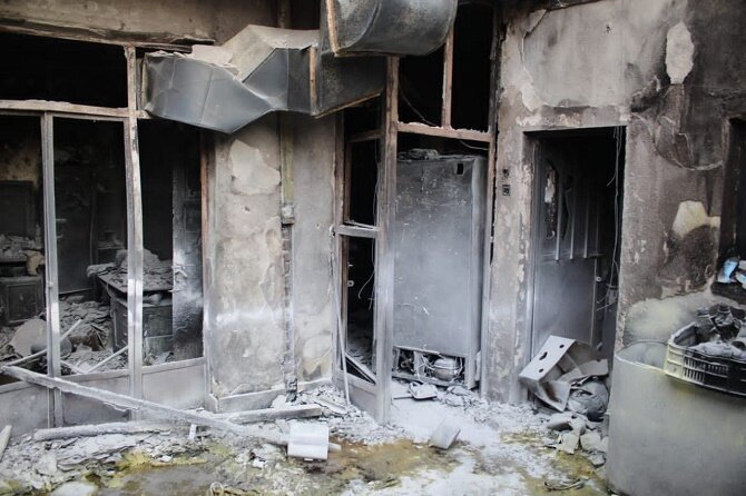 فوت یک نفر در حادثه آتش سوزی واقع در خیابان اتابک