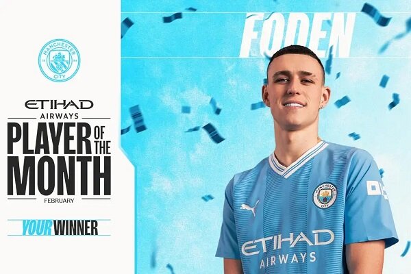 «فیل فودن» بهترین بازیکن ماه منچسترسیتی شد