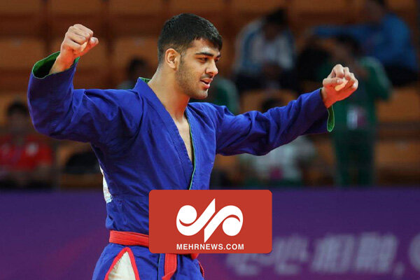 فیلم پیروزی آذرنگ بر حریف کرهای و کسب مدال طلای بازیهای آسیایی
