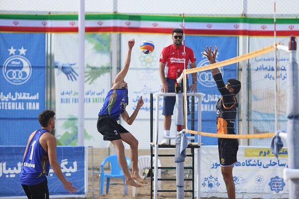 فینالیستهای گروه یک در هفته دوم لیگ برتر والیبال ساحلی مشخص شدند
