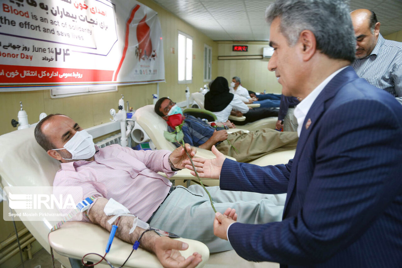 قدردانی از اهداکنندگان خون در سنندج
