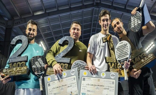 قهرمانی شاهی و روغنی در رقابتهای یکهزار امتیازی پدل