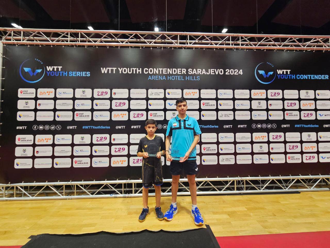 قهرمانی فرجی در مسابقات تنیس روی میز کانتندر جوانان
بوسنی