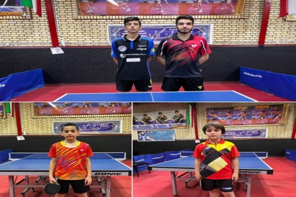 قهرمانی پینگ پنگ بازان کردستانی در رقابت های غربکشور