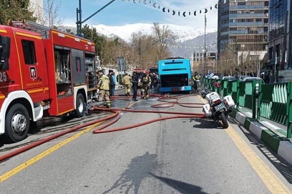 مجهز بودن اتوبوس‌های شرکت واحد به خاموش‌کننده‌هایحریق