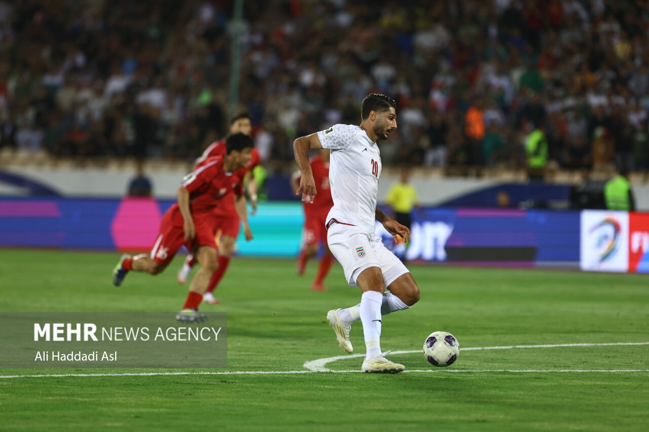 محبی بهترین بازیکن بازی ایران و کره شمالی شد