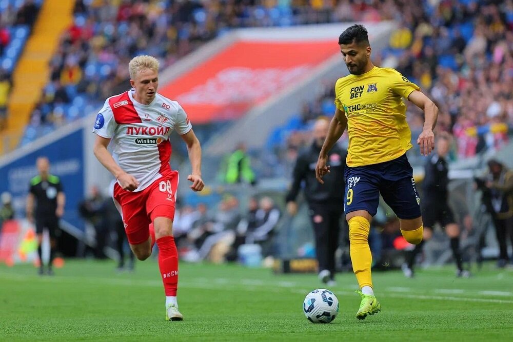 محمد محبی مصدوم شد، روستوف ۳ گل از اسپارتاک خورد