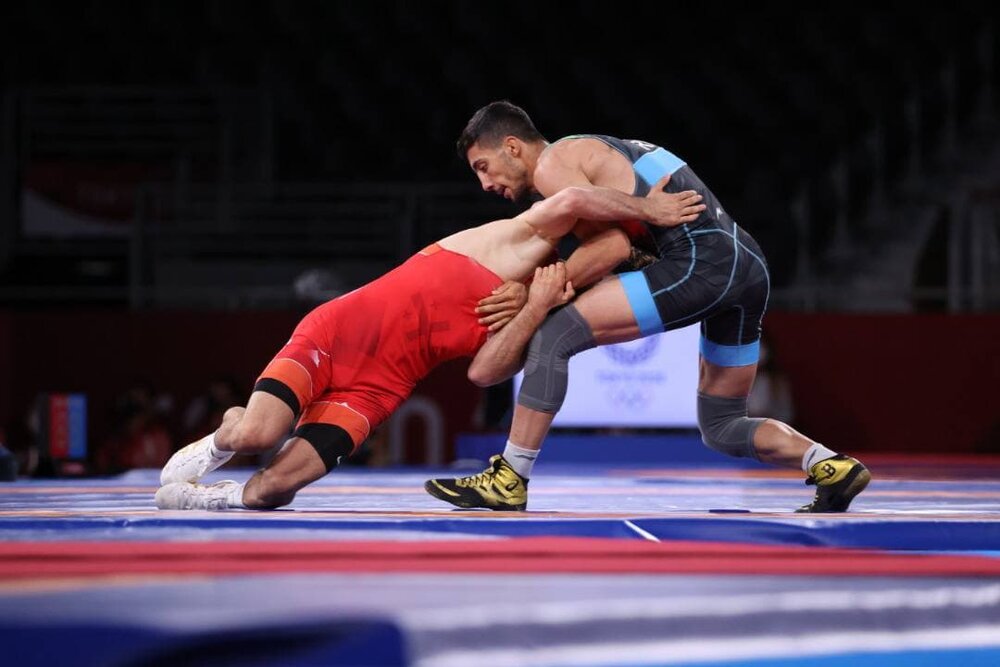 مدال طلا بر سینه محمدرضا گرایی نشست