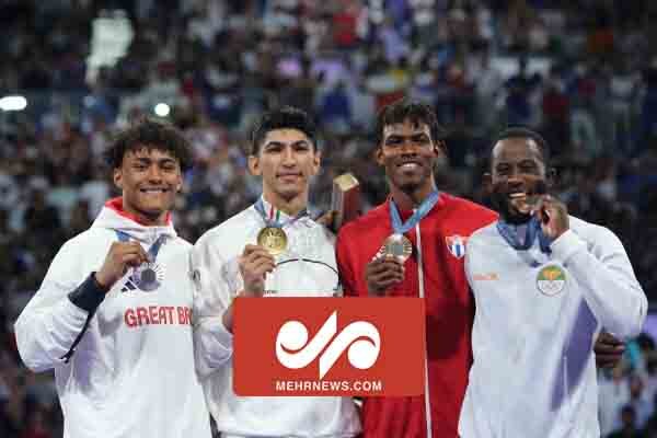 مراسم اهدای مدال طلای آرین سلیمی در المپیک ۲۰۲۴
پاریس