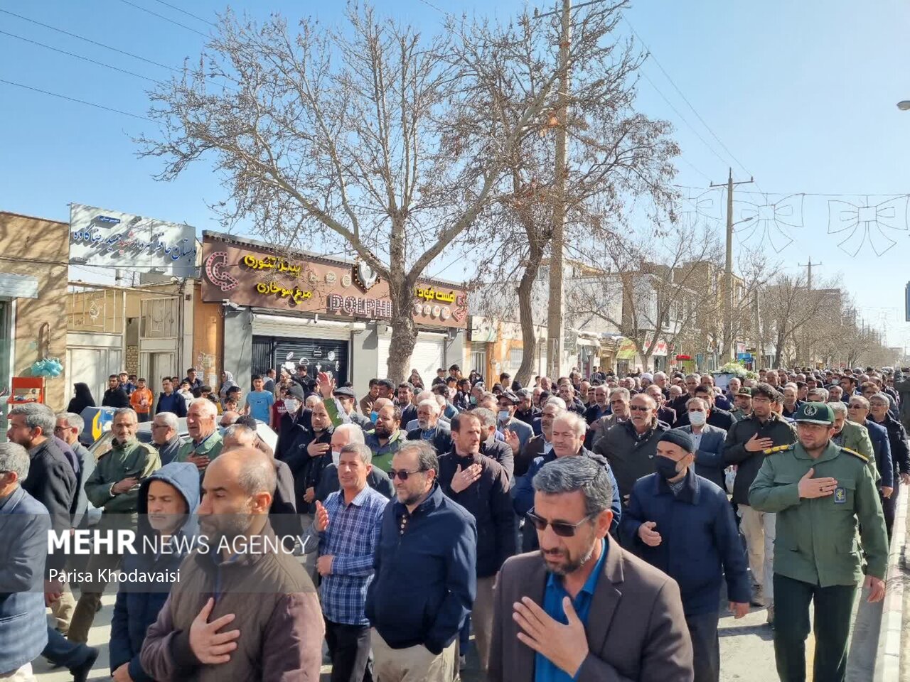 مراسم تشییع پیکر فرمانده سپاه پاسداران انقلاب اسلامی ناحیهقروه
