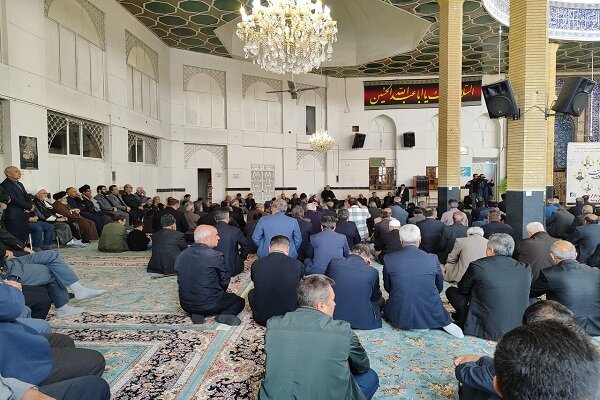 مراسم سوگواری رییس جمهور شهید و همراهانش در ارومیه برگزار
شد