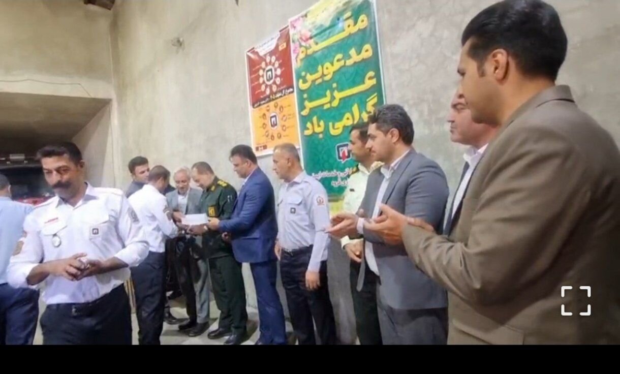 مراسم گرامیداشت روز آتش‌نشان در قروه برگزار شد