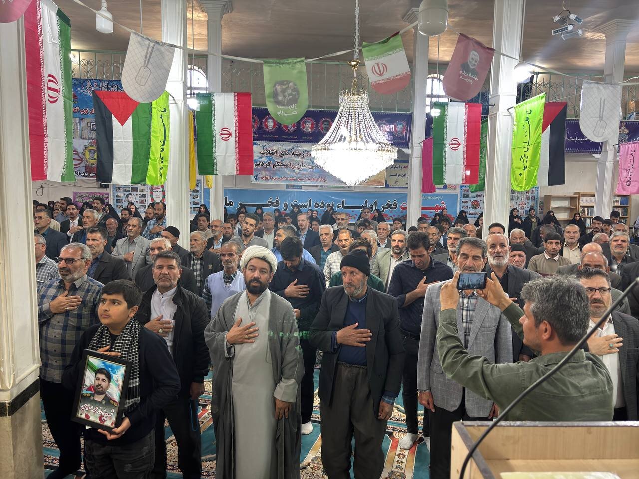 مراسم یادواره شهدای روستای سیلتان‌ در شهر توپ آغاج