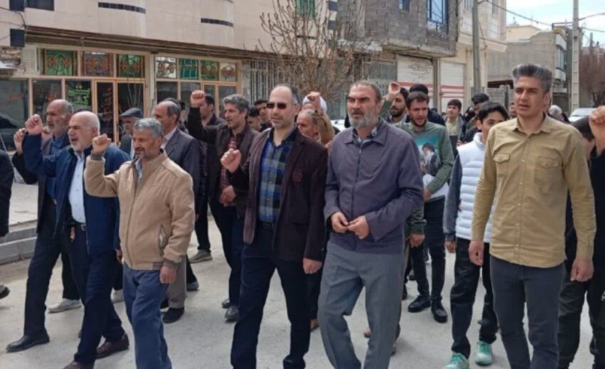 مردم روستای وینسار در روز قدس راهپیمایی کردند