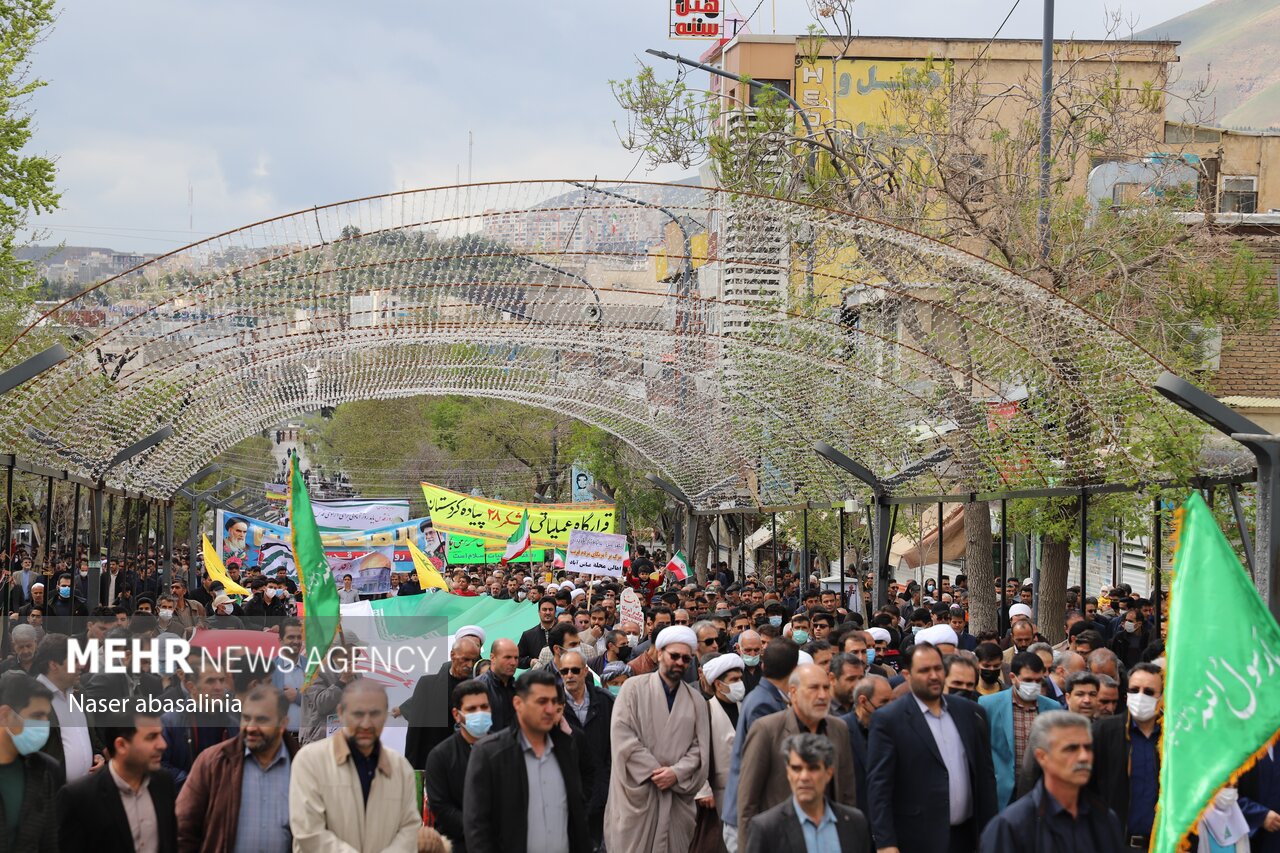 مردم و مسئولین کردستانی: رژیم غاصب صهیونیستی نابودشدنیاست