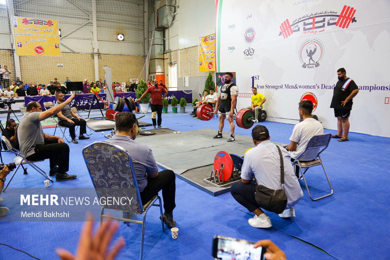 مسابقات «تک لیفت» قهرمانی مردان کشور