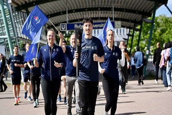 مشعل بازیهای یونیورسیاد وارد آلمان شد