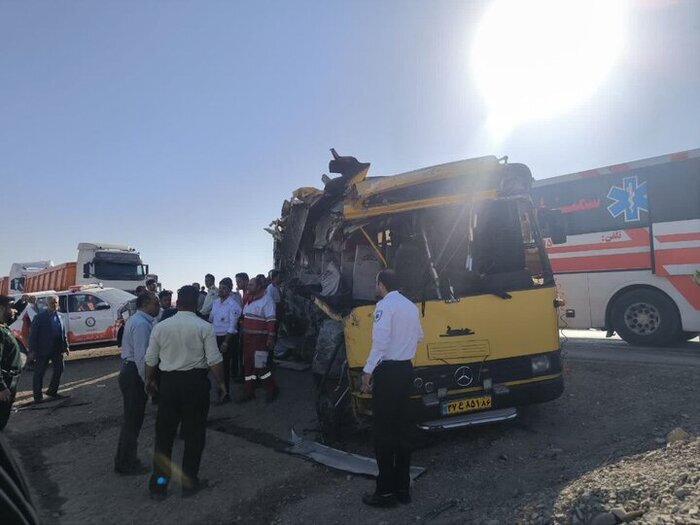 مصدومان سانحه اتوبوس دانشجویان پزشکی سرخه ترخیص شدند