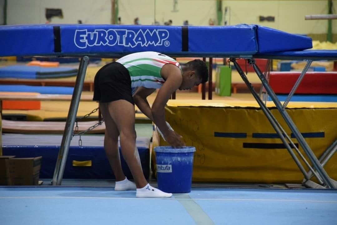 ملی‌پوشان ترامپولین ایران در اردوی کیش