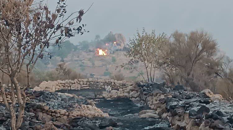 مهار آتش‌سوزی در کوه آبیدر سنندج