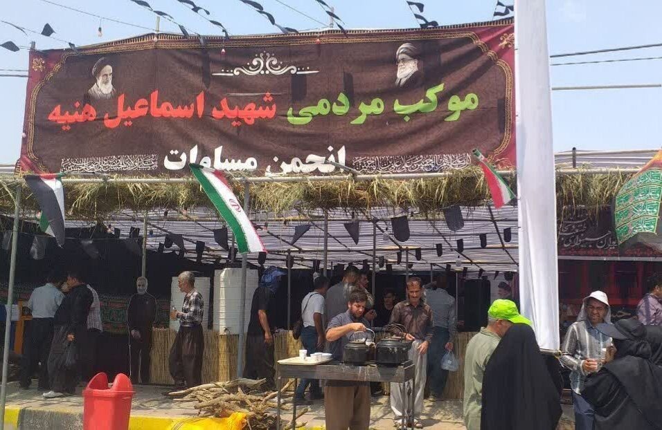 مواکب فرهنگی کردستان در خدمت زائران اربعین حسینی
