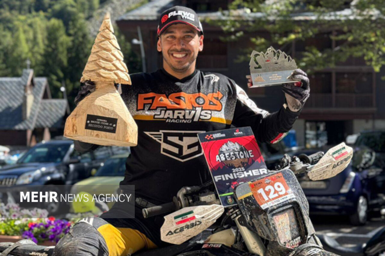 نایب قهرمانی نماینده ایران در مسابقات موتورسواری ایتالیا