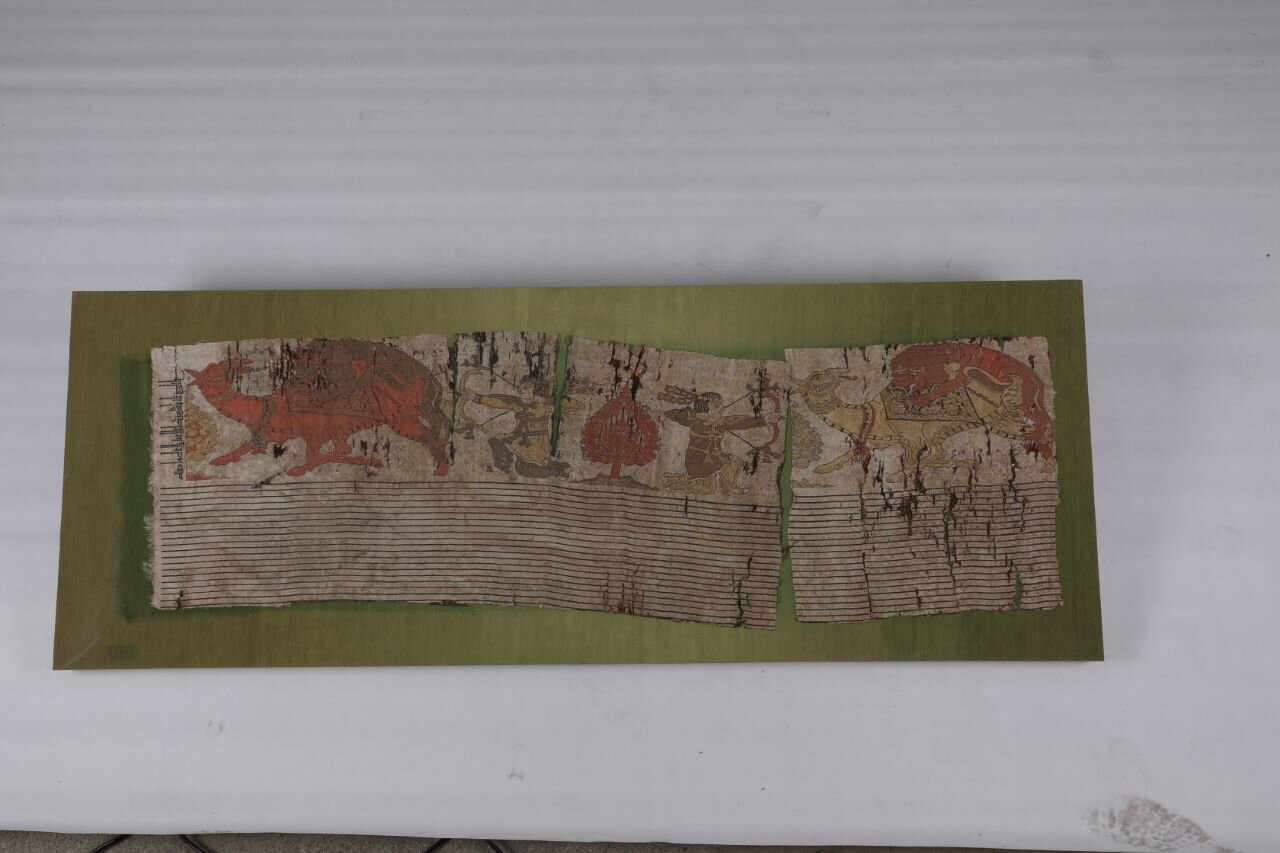 نبردی در پشت و روی یکی از پارچه‌های منحصر به فردموزه‌ای