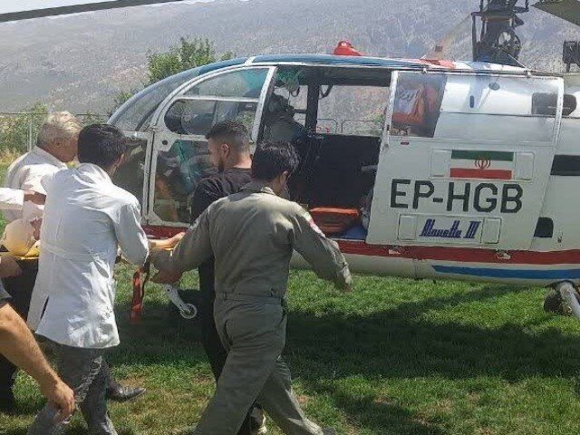 نجات معجزه‌آسای کودک سروآبادی با بالگرد اورژانس هوایی