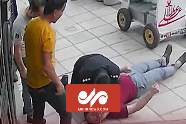 نجات یک شهروند از مرگ توسط پلیس در زنجان