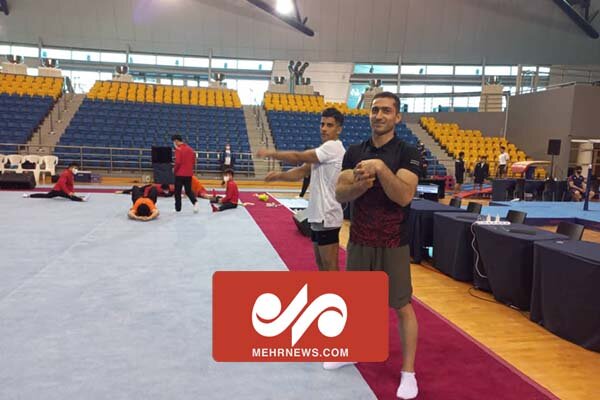 نخستین تمرین تیم ملی ژیمناستیک ایران در دوحه قطر