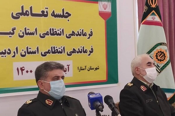 نشست تعاملی فرماندهان انتظامی گیلان و اردبیل در آستارا برگزار شد